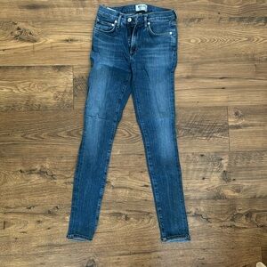 AGOLDE dark denim skinny jean